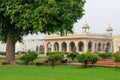 Rest yard inside the red fort of New Delhi. India