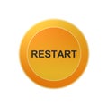 Restart,button,icon,sign,best 3D illustration