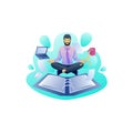Restart Your Work Day With Yoga For The Office, yoga in office, Yuga mind Computer, Restart Your Work Day With Yoga For The Office