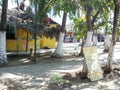 Restaurant on Acapulco beach Royalty Free Stock Photo