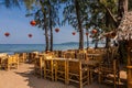 Restaurant on Bang Tao beach, Phuket, Thailand Royalty Free Stock Photo