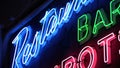 Restaurant, Bar, Jackpots - Neon Sign