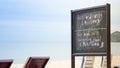 Restaurant beach in Thailand Royalty Free Stock Photo