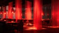 restaurant blurred red interior design Royalty Free Stock Photo