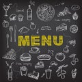 Restaurant cafe menu, template design. Royalty Free Stock Photo