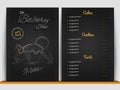 Restaurant cafe menu, template design. Food flyer. Royalty Free Stock Photo