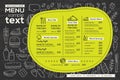 Restaurant cafe menu template design food flyer