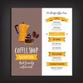 Restaurant cafe menu, template design. Royalty Free Stock Photo