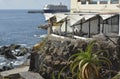 Restaurant on cliffs at Funchal, Madeira, Portugal