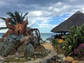 Restaurant at the coast near Trinidad in Cuba 25.12.2016 Royalty Free Stock Photo