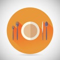 Restaurant Cuisine Meals Symbol Plate Spoon Fork