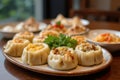 Restaurant Dining Experience for Shanghai Dumplings Royalty Free Stock Photo