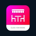 Restaurant, Dinner, Eat, Spring Mobile App Button. Android and IOS Glyph Version Royalty Free Stock Photo