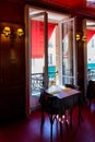 Restaurant dinning room in Paris France Royalty Free Stock Photo