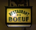 Restaurant du boeuf sign