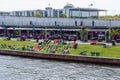 Restaurant on the embankment Spree.