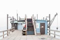 Restaurant on far end of historic jetty in Swakopmund