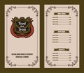 Restaurant Food Menu Vintage Typographic Design  with line icon Chalkboard Background vector format eps10 Royalty Free Stock Photo