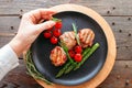 Restaurant food presentation grilled medallions