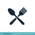 Restaurant / Fork and Spoon Icon Vector Logo Template Illustration Design. Vector EPS 10