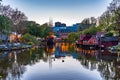 Restaurant in a form of a pirate ship at Tivoli gardens amusement park in Copenhagen, Denmark