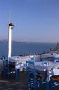 Restaurant greek islands Royalty Free Stock Photo