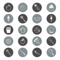 restaurant icon set. Vector illustration decorative design