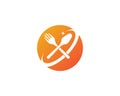 Restaurant icon and symbol vector illustration Royalty Free Stock Photo