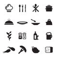 Restaurant icons set