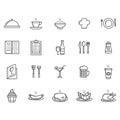 restaurant icons. Vector illustration decorative design Royalty Free Stock Photo