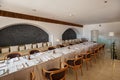 Restaurant in Island Sveti Stefan - Montenegro Royalty Free Stock Photo