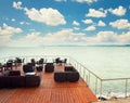 Restaurant at Lake Balaton Royalty Free Stock Photo