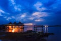 Restaurant on Lake Victoria Royalty Free Stock Photo