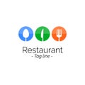 Restaurant Logo icon flat design, Vector illustration bannerRestaurant Logo icon flat design inspiration, Vector illustration bann