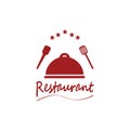 Restaurant logo vector template illustration