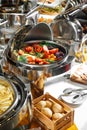 Restaurant lunch catering buffet with  vegetables Royalty Free Stock Photo