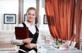 Restaurant manager woman at work Royalty Free Stock Photo
