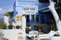 A restaurant in Masouri on the island of Kalymnos, Greece Royalty Free Stock Photo