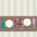 Restaurant menu concept design Royalty Free Stock Photo