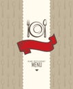 Restaurant menu design Royalty Free Stock Photo