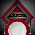 Restaurant Menu Design Royalty Free Stock Photo