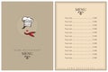 Restaurant menu design Royalty Free Stock Photo