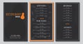 Restaurant menu flyer template
