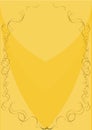 Restaurant menu, yellow