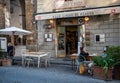 Restaurant in Montalcino town, Italy
