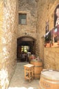 Restaurant in narrow alley