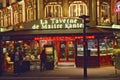 Restaurant at night, Paris, France Royalty Free Stock Photo