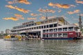 Restaurant NILE CITY on Nile river boat, at Nile Riverfront, Cairo, Egypt Royalty Free Stock Photo