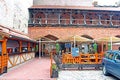 Restaurant in the old medieval building in old town, Riga