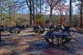 Restaurant outdoor patio Royalty Free Stock Photo